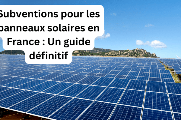Subventions pour les panneaux solaires en France : Un guide définitif